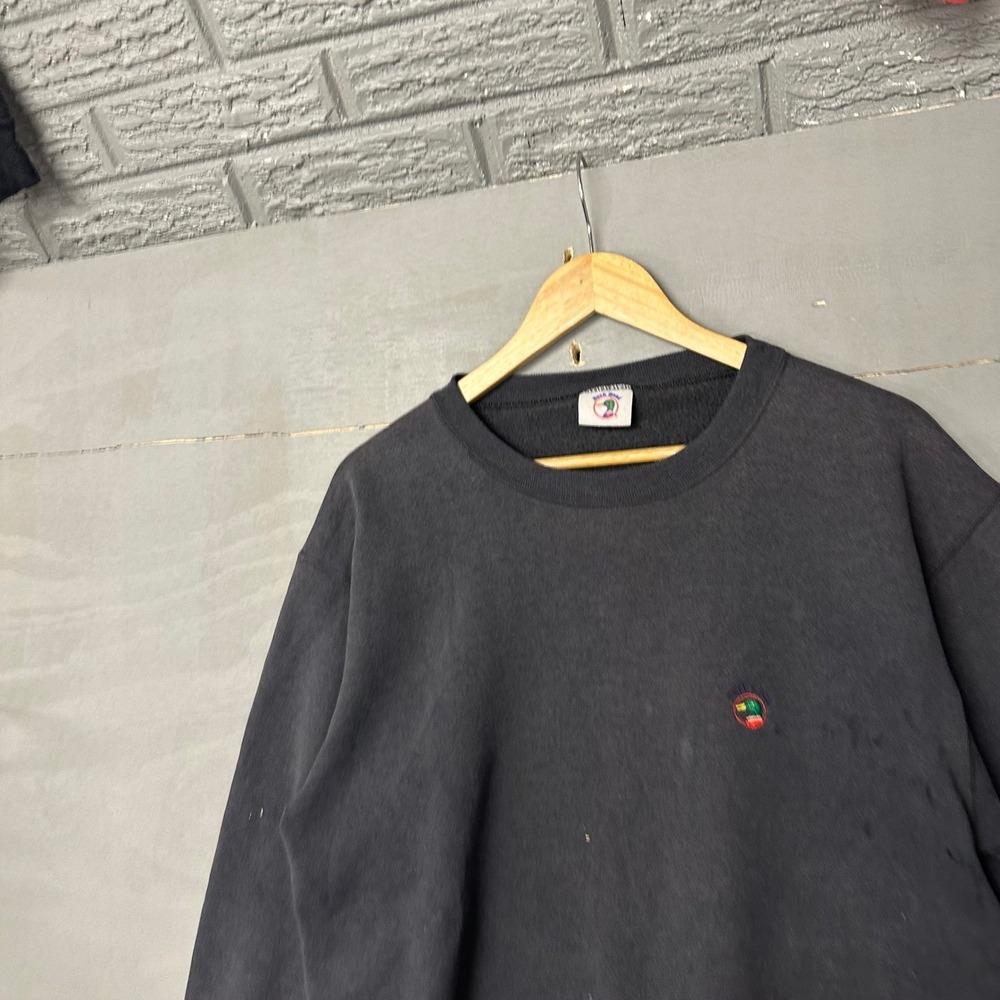 Duck Head Black Crewneck Sweatshirt Embroidered Logo‎ Men's Size L